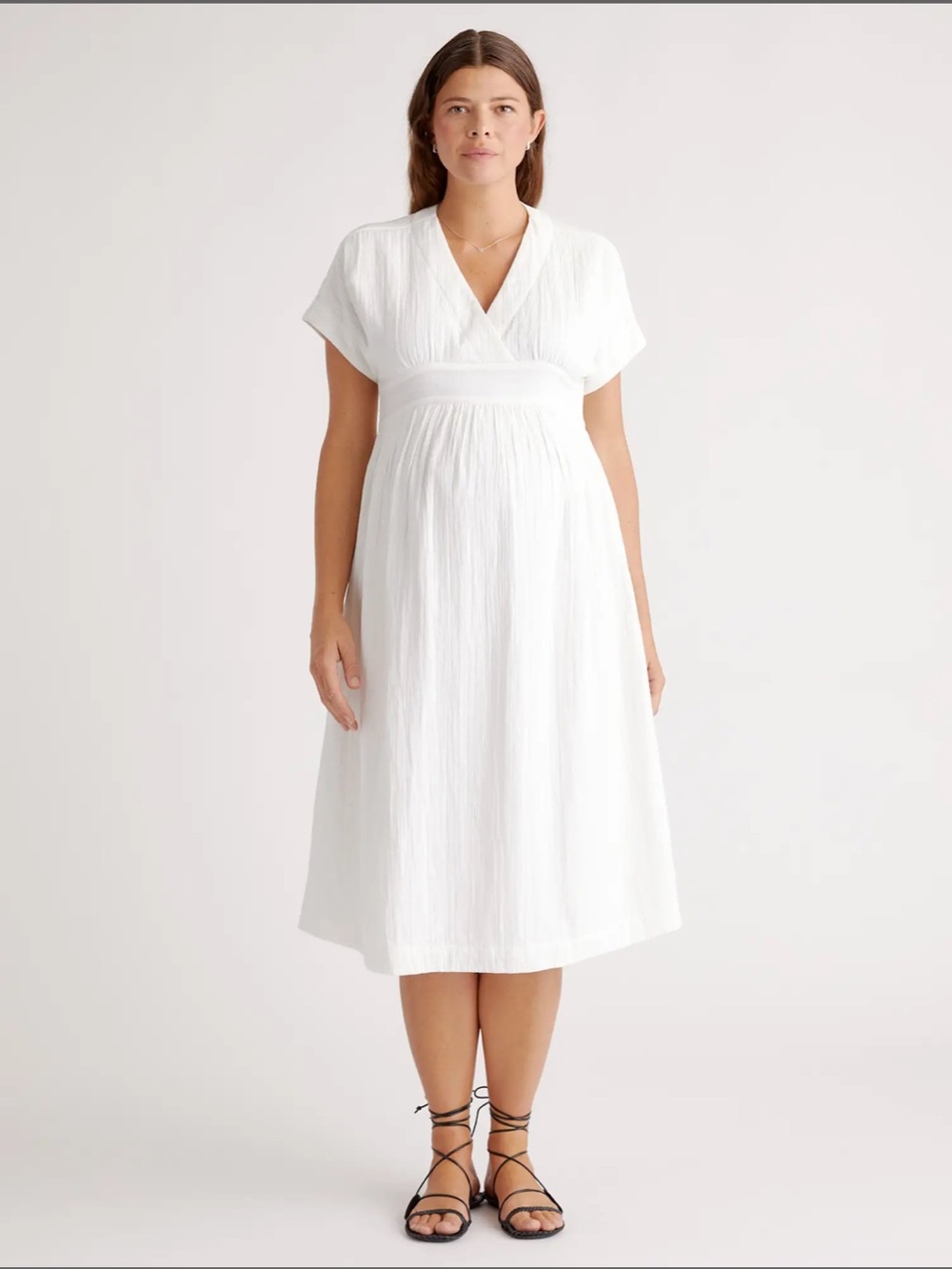 Quince maternity Midi Dress